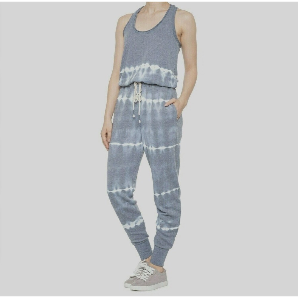 Young Fabulous Broke YFB Terry Jumpsuit Tie Dye Pocket Stretch